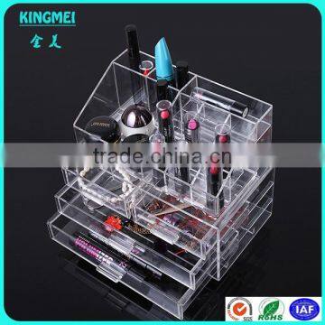 Manufacture Experience Customize Acrylic Cosmetic Box Cosmetic Display Clear acrylic lipstick holder