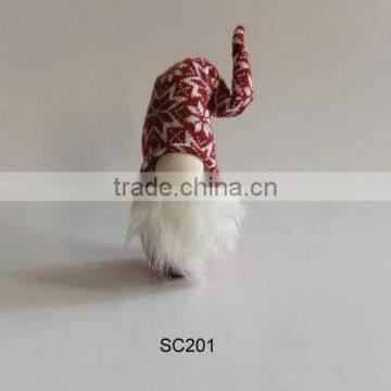 Christmas fabric old man sit decoration