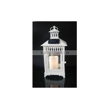 metal glass solar lanterns camping lantern Candle Holders