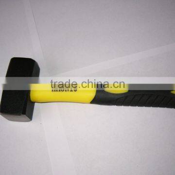 Drop forged stoning hammer 1500g with TPR handle