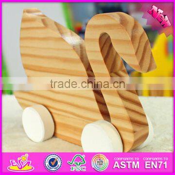 2016 New Design Kids Toy Wooden Swan W05B149 photo-2