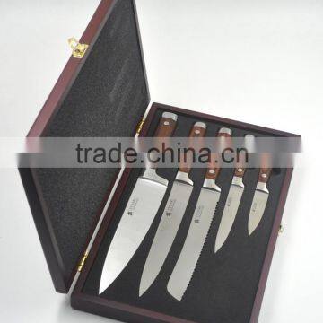 Forged Wood Handle Kitchen Knife Set photo-2