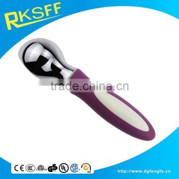  zinc alloy cream spoon/ice cream scoop with plastic handle