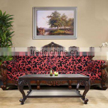 Coffee Table Rectangular Model carving Cabrio Legs