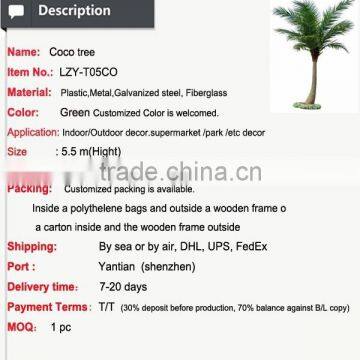 Large Artificial Coconut Tree Decoration Artificial Coconut Palm Tree photo-2
