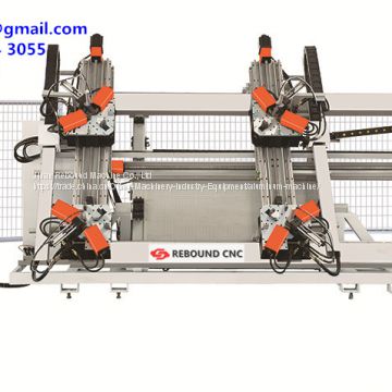 CNC Four Head Corner Combining (Crimping) Machine for Aluminum Window, aluminum doors and windows machine