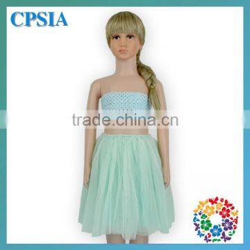 2015 Hot Sale Cheap Fresh Green Plums 3 Layers Tutu Skirts For Girls Little Girls Boutique Dresses photo-3