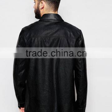 Oversized Leather Shirt photo-2