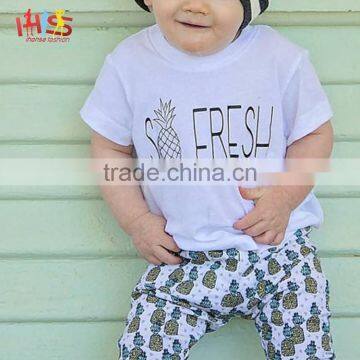 2017 Latest Fashion Top Pineapple Shirt Design Children Shirts Casual Wear photo-3