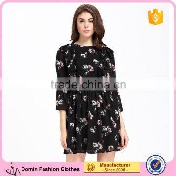 Digital printing ladies fashion dresses with pictures