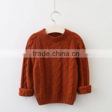 New Arrival Winter Plain Colour Pullover Sweater Designs for Kids photo-2