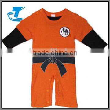 Dragon ball Goku Kungfu boys printed kids one piece jumpsuit