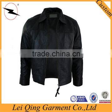 Hot Sale Prices Men Motorcycle Leather Jacket photo-3