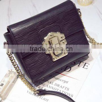 Zm50261b 2017 Latest Lady Single Shoulder Crossbody Bag Lock Catch Pure Color Bags Women photo-5