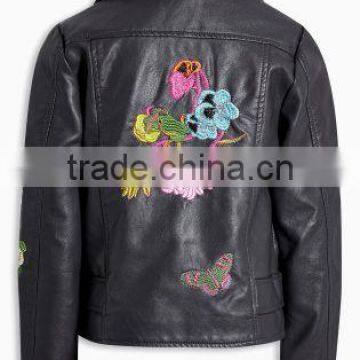 Hot Selling Winter Kids Leather Jacket for Girls With High Quality photo-4