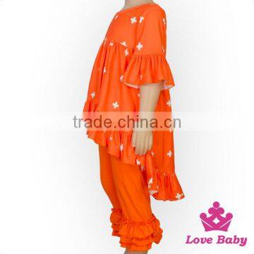 2017 New Design Children Clothing Girl Dress Long Front Long Behind Printed Panda Ruffle Boutique Playsuit Baby Frock Designs photo-5