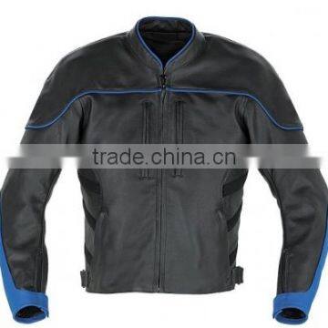 Leather motorbike jacket