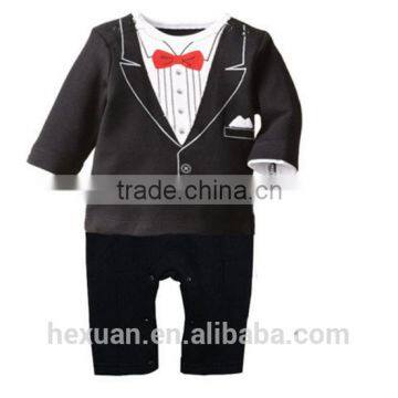 Baby Long Sleeve Boys Bodysuit Set Romper Spring Infant Boy's Clothing Sets photo-2