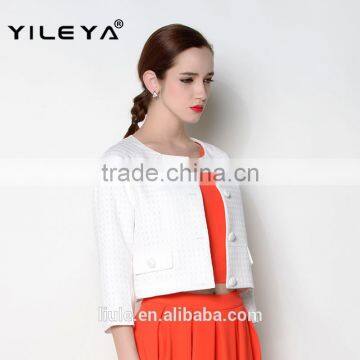 Latest Floral o Neck Designed Casual Trendy Ladies Suit Design Jackets photo-6