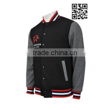 Custom Embroidery Fleece Baseball Jackets for Men photo-2