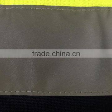 Polyester V-neck Fleece Two Tone hi Vis Sweatshirt Safety Jacket With Reflective Tape Meet EN ISO 20471 photo-5