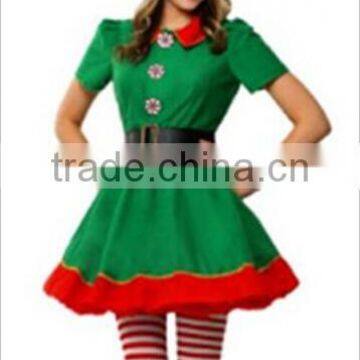 2016 Newly arrival! Christmas Costume, Green velvet, Christmas dress!!!