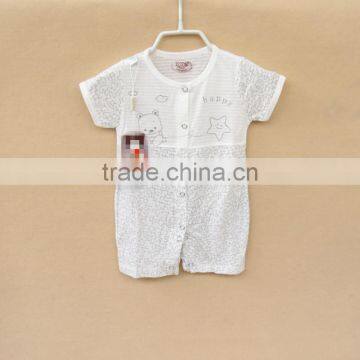 Wholesale summer striped girls baby rompers cotton clothing