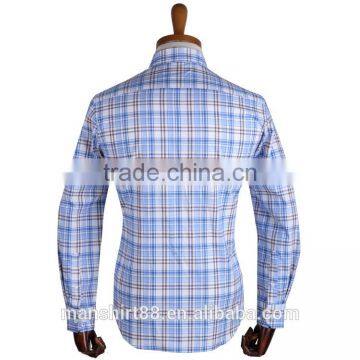 Latest Nice Checked Causal Sport Shirt 100% Cotton Men Shirt photo-2