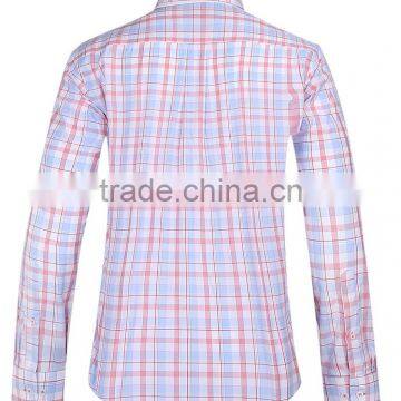 2017 New Design Plaid Men's Long Sleeve Casual Shirt Wholesale photo-3