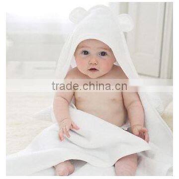 100 bamboo Fiber very soft natural color hooded baby towels hot selling Amazon baby products