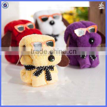 promotional dog gift towel/dog towel cake