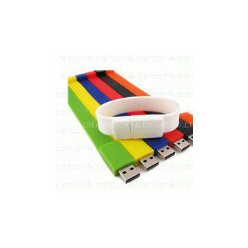 Custom USB3.0 Silicone Wristband/convenient Rubber Bracelet Usb Flash Drive