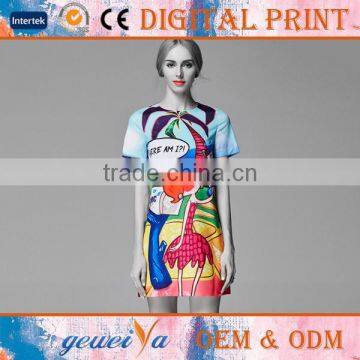 High Quality OEM Digital Printed Lady Apparel