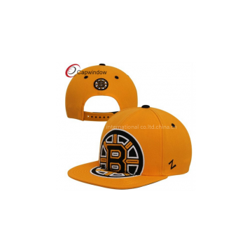 Gold Boston Bruins Snapback Baseball Caps Embroidery , youth baseball cap