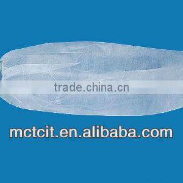 Surgical supply disposable white color anti-dust/oil proof PP non-woven sleeve cover/oversleeve