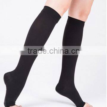 ZT-03 High Quality Women's 15-20 MmHg Sheer Open Toe, Knee High Compression Stockings photo-5