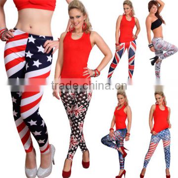 Leggins Hose USA Amerikanische Englische Flag UK Union Leggings