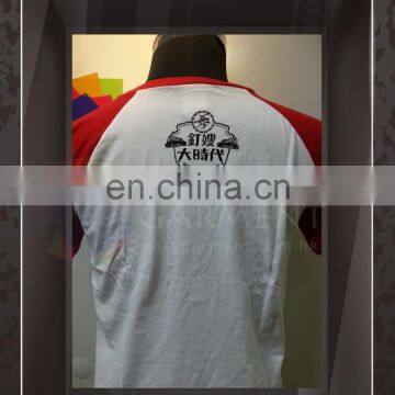 Custom Logo Printing women Round Neck Short Sleeves White Black Tee