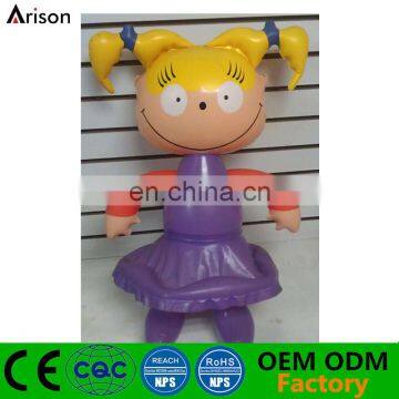 Customizable inflatable doll toy inflatable cartoon girl model for promotional toys