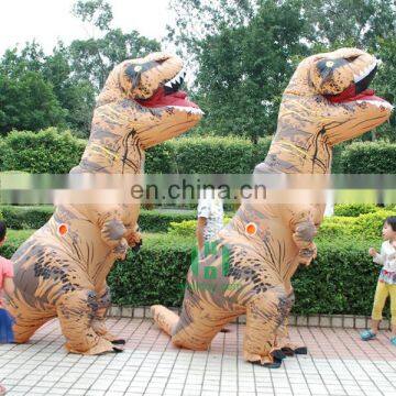 HI high quality stock colorful dance dinosaur costume inflatable t-rex costume