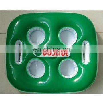 Custom inflatable beverage holder/inflatable drink float