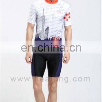 Healong Custom Design Digital Snap On Mens Cycling Gear