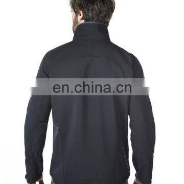 windproof deachable hood softshell jacket with logo