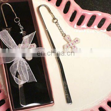 Pink Cross Style Bookmark Religious Favors