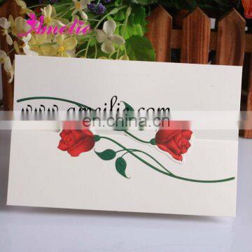 A017 New Arrival Flower Design handmade wedding invitation card