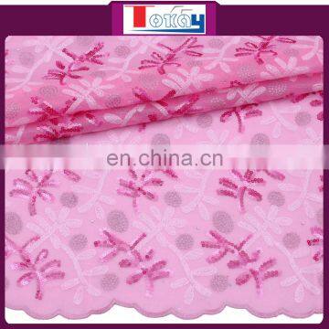 2015 new and fashionable embroidered flowers patten organza