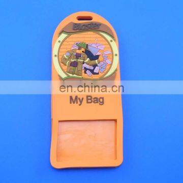 inserting name Id tag 3D pvc tags for my bag