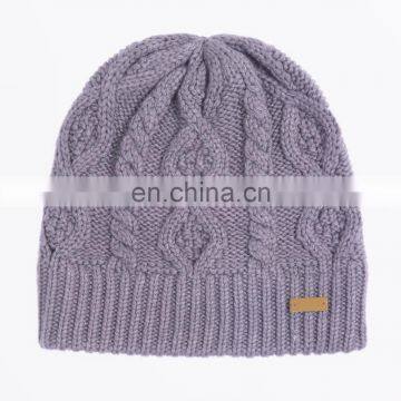 Wholesale Cable Knitted Winter Beanie Hat photo-3