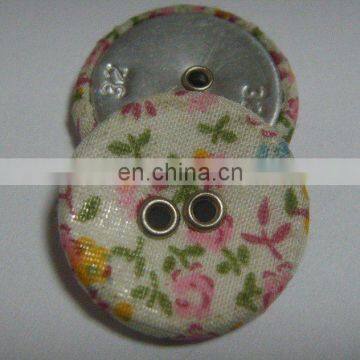 2 holes fabric covered cloth button