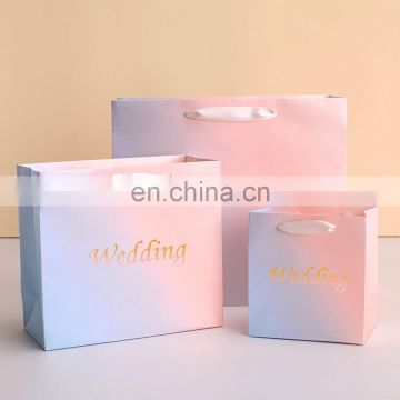 Custom design paper packaging gift bags for wedding